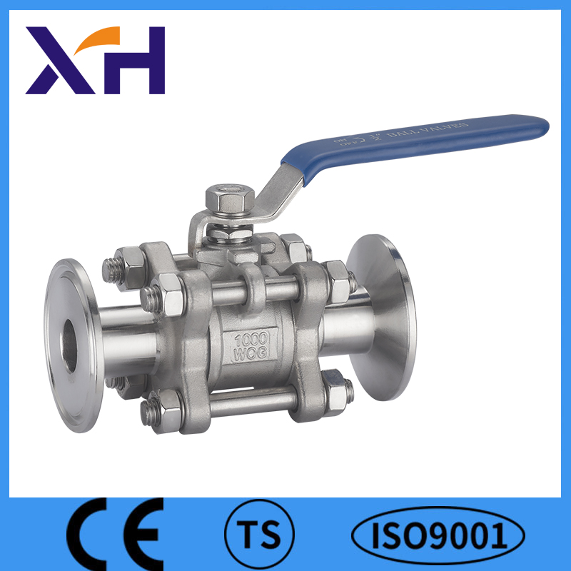 3PC Clamp End Flanged End Hand Ball Valve