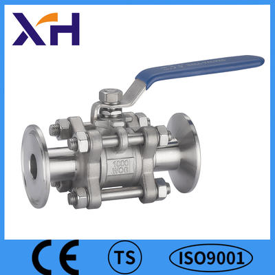 3PC Clamp End Flanged End Hand Ball Valve