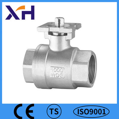 2PC Lever Handle Ball Valve With Mounting Pad
