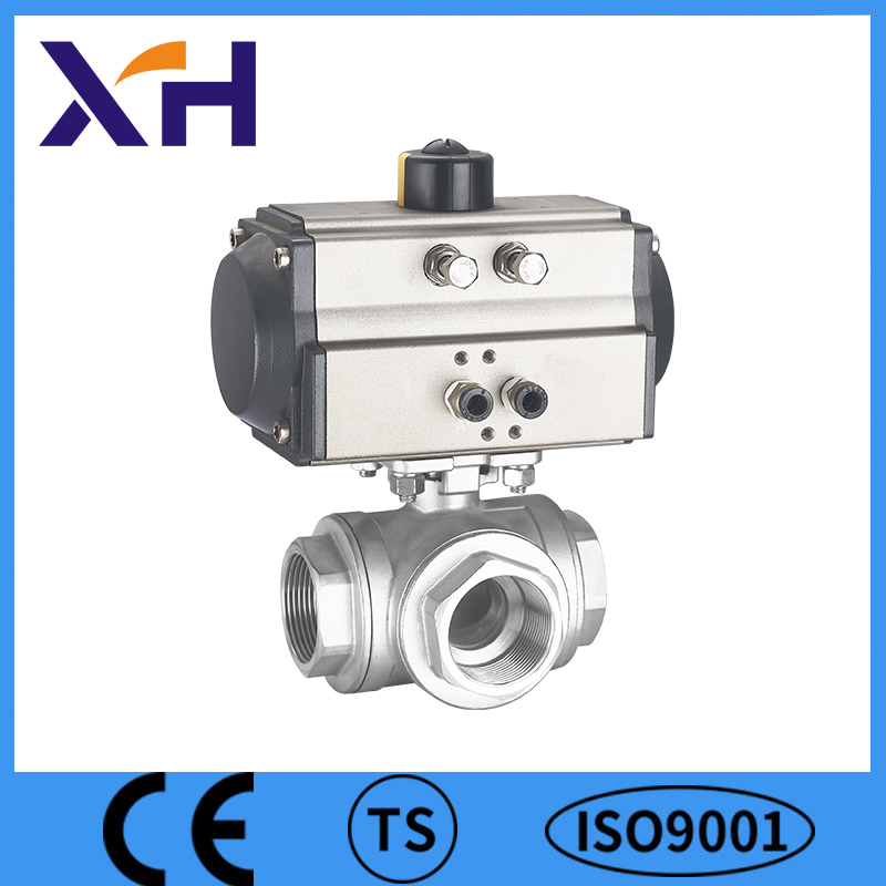 Industrial Valves 3-Way Pneumatic Best Ball Valve